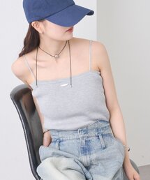mystic | プレート付きニットキャミ(キャミソール)