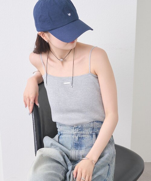 mystic（ミスティック）の「プレート付きニットキャミ（キャミソール・レディース・オフホワイト/グレー/イエロー/ブラック・FREE）」の17枚目の写真