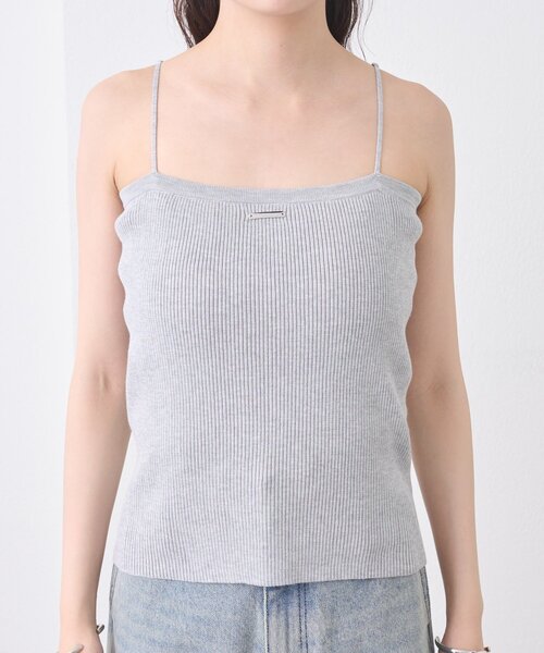 mystic（ミスティック）の「プレート付きニットキャミ（キャミソール・レディース・オフホワイト/グレー/イエロー/ブラック・FREE）」の18枚目の写真