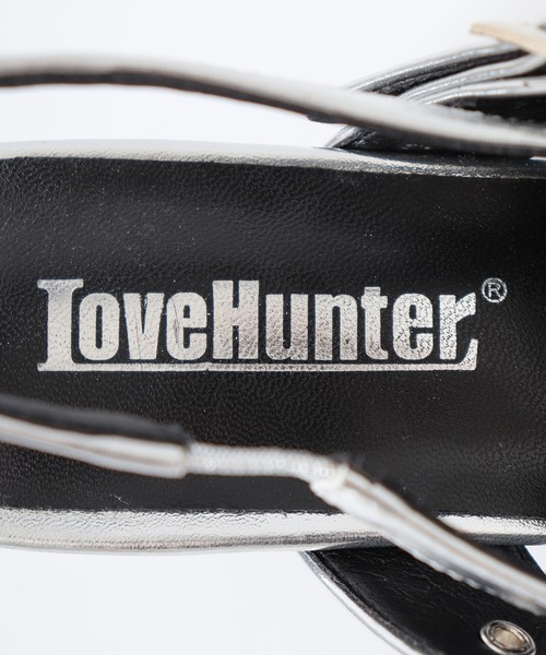 LOVEHUNTER(ラブハンター)の「LOVEHUNTER+ クロスベルテッド ミュールパンプス(パンプス・レディース・シルバー/ブラック/ホワイト・LL/L/S/M)」の4枚目の写真