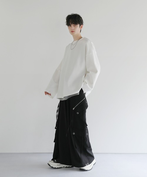 コットンポンチロングTシャツ（Tシャツ/カットソー）｜LILL（リル）の