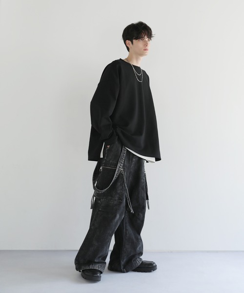 セール】コットンポンチロングTシャツ（Tシャツ/カットソー）｜LILL