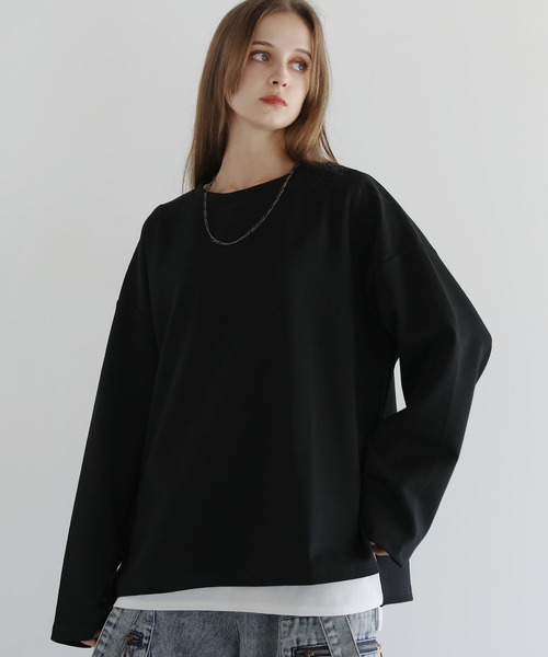 コットンポンチロングTシャツ（Tシャツ/カットソー）｜LILL（リル）の