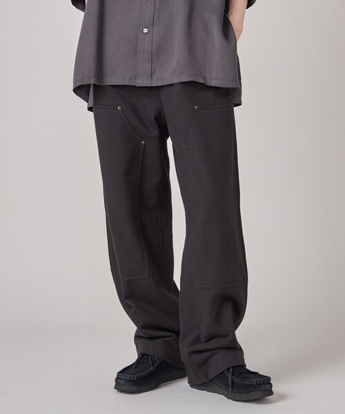 セール】SHIPS NINE CASE:〈洗濯機可能〉裏毛 ダブルニー パンツ