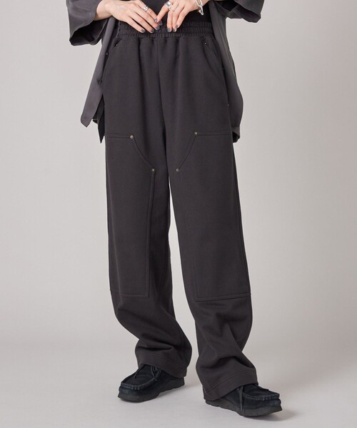 セール】SHIPS NINE CASE:〈洗濯機可能〉裏毛 ダブルニー パンツ