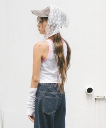 URBAN CHERRY（アーバンチェリー）の「フラワーレースバブーシュカ（バンダナ/スカーフ・キッズ）」