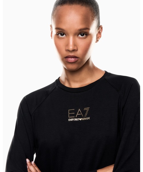 EMPORIO ARMANI EA7(エンポリオアルマーニイーエーセブン)の「<オンライン限定>【エンポリオ アルマーニ EA7】Evolution ショートワンピース ストレッチビスコース混紡(ワンピース・レディース・ブラック・LARGE/MEDIUM/SMALL)」の3枚目の写真