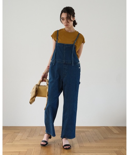 オーバーオール サロペット　ザ　クリティカル　スライド　ソサエティ　M She's Closet サロペット オーバーオール フロントジップハイ