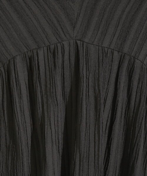 DRESKIP（ドレスキップ）の「【S-LL】後ろ姿も抜かりなく 1枚でサマ見え ティアードワンピース（ワンピース・レディース・ブルー系その他/ブラック/ダークブラウン・04/03/02/01）」の7枚目の写真