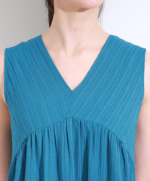 DRESKIP（ドレスキップ）の「【S-LL】後ろ姿も抜かりなく 1枚でサマ見え ティアードワンピース（ワンピース・レディース・ブルー系その他/ブラック/ダークブラウン・04/03/02/01）」の19枚目の写真