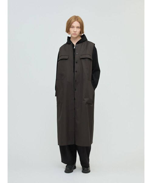 mizuiroind（ミズイロインド）の「mizuiro ind ジップフードニットプルオーバー（Tシャツ/カットソー・レディース・ブラック/ライトグレー/ネイビー・FREE）」の15枚目の写真