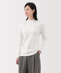 無印良品（ムジルシリョウヒン）の「婦人　起毛フライス編みハイネック長袖Ｔシャツ（Tシャツ/カットソー・レディース）」