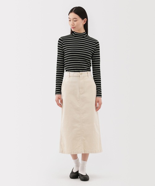 無印良品（ムジルシリョウヒン）の「婦人　起毛フライス編みハイネック長袖Ｔシャツ（Tシャツ/カットソー・レディース・ライトイエロー/ライトグレー/ホワイト/ブラック系/ホワイト系/ブラック・S/XL/L/M）」の15枚目の写真