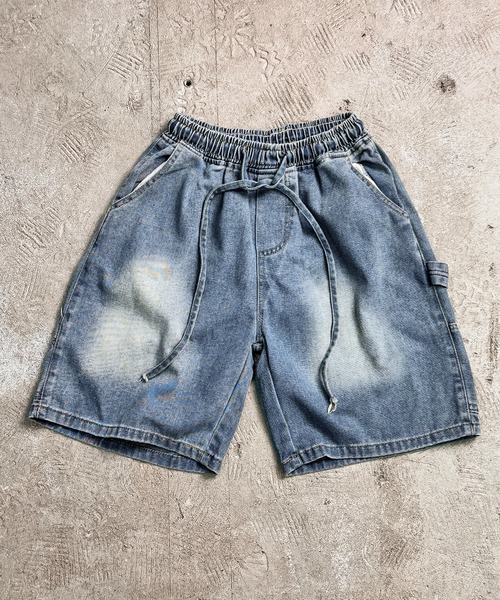 CALIFORNIA OUTFITTERS(カリフォルニア アウトフィッターズ)の「7E4 ウォッシュド デニムバギーショーツ(デニムパンツ・メンズ・ライトブルー/ブルー・S/M/L/XL)」の6枚目の写真