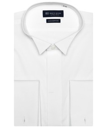 BRICK HOUSE by TOKYO SHIRT（ブリックハウス）の「【透け防止】 形態安定ノンアイロン ウイングカラー 長袖ビジネスワイシャツ 白無地（ビジネスシャツ）」