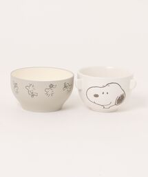 PEANUTS（ピーナッツ）の「PEANUTS/ピーナッツ 汁椀・茶碗セット　【MADE IN JAPAN】（食器・レディース）」