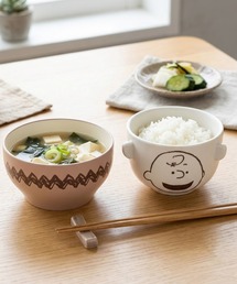 PEANUTS（ピーナッツ）の「PEANUTS/ピーナッツ 汁椀・茶碗セット　【MADE IN JAPAN】（食器）」