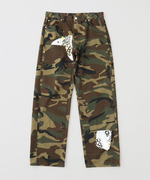 NOMA t.d.(ノーマティーディー)の「NOMA T.D. / ノ-マ・ティー・ディー Sign Print Work Pants(その他パンツ・メンズ・カーキ・3)」の1枚目の写真