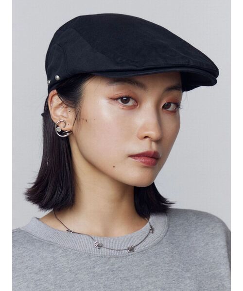 EMODA(エモダ)の「スタッズベルトハンチングキャップ(ハンチング/ベレー帽・レディース・ブラック/ブラウン・FREE)」の9枚目の写真