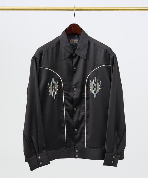 ペンドルトンウエスタンジャケットLサイズ ペンドルトン ジャケット（ブラック・ブラウン）L/Pendleton