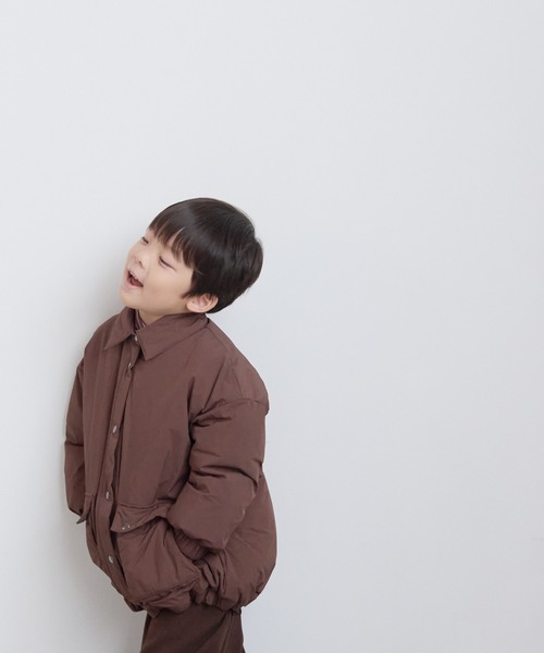 LOWRYS FARM（ローリーズファーム）の「エアサーマルコーチジャケット　 494865（ブルゾン・キッズ・ブラウン/アイボリー/ブラック・110cm/120cm/130cm/140cm/150cm）」の3枚目の写真