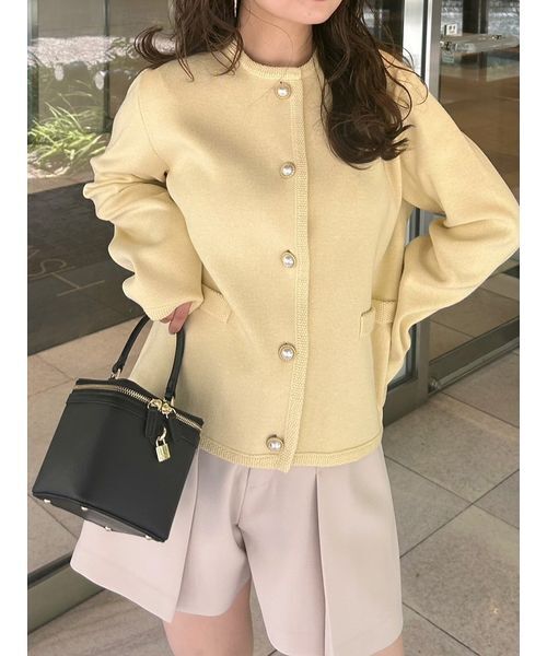 USAGI ONLINE・ZOZO限定】ニットカーデジャケット（カーディガン