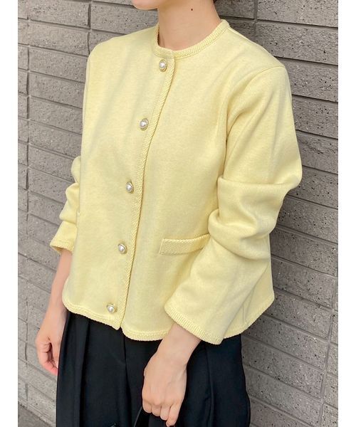 USAGI ONLINE・ZOZO限定】ニットカーデジャケット（カーディガン