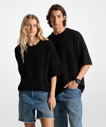 ユニセックス ショートスリーブ コットン セーター