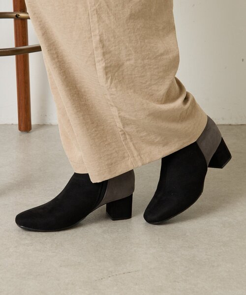 Jena espace merveilleux(ジェナ エスパスメルヴェイユ)の「バイカラーショートブーツ(ブーツ・レディース・ブラック/ブラウン・MEDIUM/LARGE)」の12枚目の写真