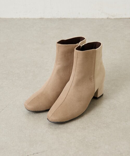 Jena espace merveilleux(ジェナ エスパスメルヴェイユ)の「バイカラーショートブーツ(ブーツ・レディース・ブラック/ブラウン・MEDIUM/LARGE)」の9枚目の写真