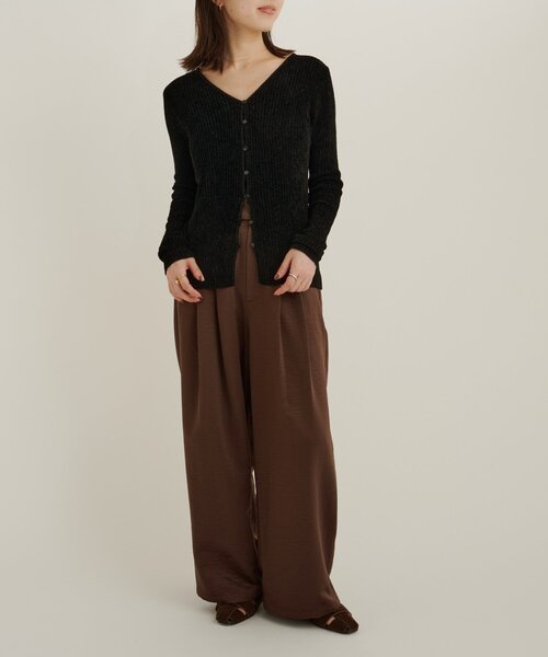 Omekashi(オメカシ)の「サテンパンツ(その他パンツ・レディース・チャコールグレー/ブラウン/ベージュ・TM/36/38)」の21枚目の写真