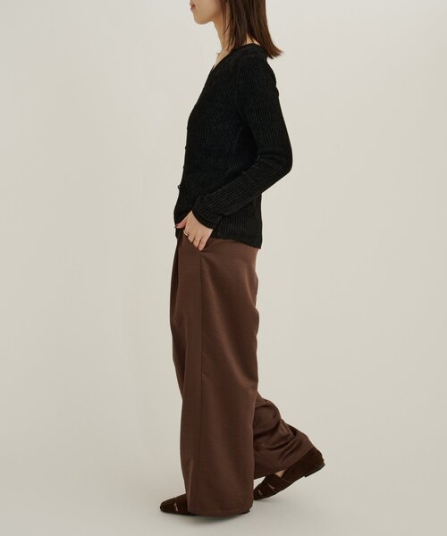 Omekashi(オメカシ)の「サテンパンツ(その他パンツ・レディース・チャコールグレー/ブラウン/ベージュ・TM/36/38)」の13枚目の写真