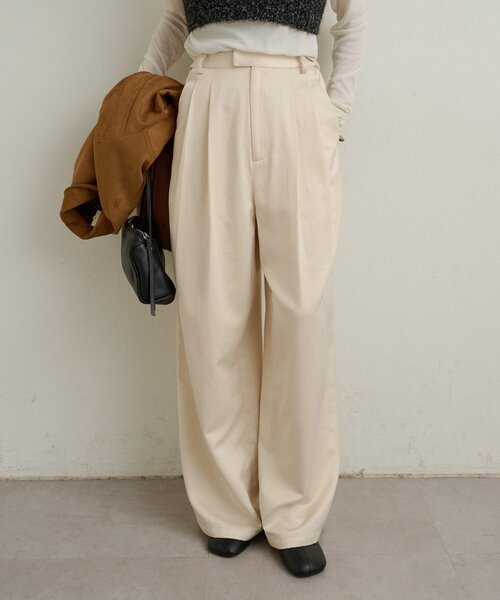 Omekashi(オメカシ)の「サテンパンツ(その他パンツ・レディース・チャコールグレー/ブラウン/ベージュ・TM/36/38)」の16枚目の写真