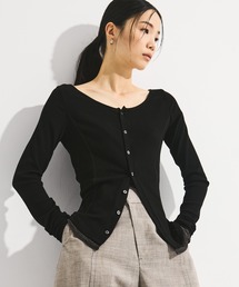 【STUDIOUS/ステュディオス】Cashmere Silk Long Tee/カシミヤシルクロングトップス