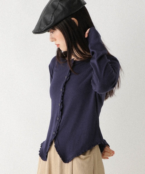 Heather(ヘザー)の「フロントデザインカットソー 592830(Tシャツ/カットソー・レディース・グレー/アイボリー/ネイビー・FREE)」の22枚目の写真