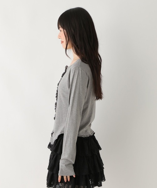 Heather(ヘザー)の「フロントデザインカットソー 592830(Tシャツ/カットソー・レディース・グレー/アイボリー/ネイビー・FREE)」の13枚目の写真