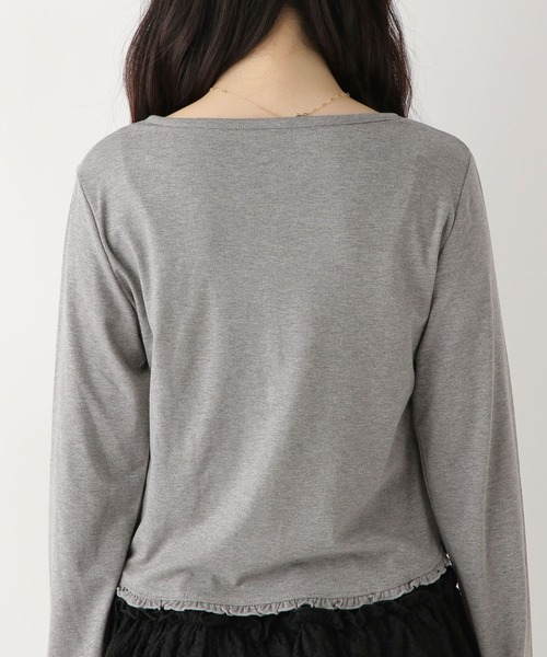 Heather(ヘザー)の「フロントデザインカットソー 592830(Tシャツ/カットソー・レディース・グレー/アイボリー/ネイビー・FREE)」の18枚目の写真