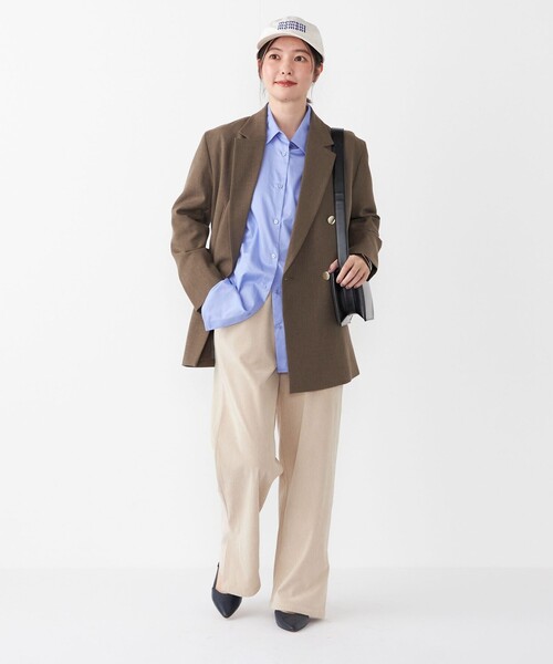 SHIPS Colors(シップス カラーズ)の「SHIPS Colors:〈手洗い可能〉カット コーデュロイ ゴム パンツ◇(その他パンツ・レディース・ベージュ/ダークグレー/オフホワイト・SMALL/MEDIUM)」の7枚目の写真