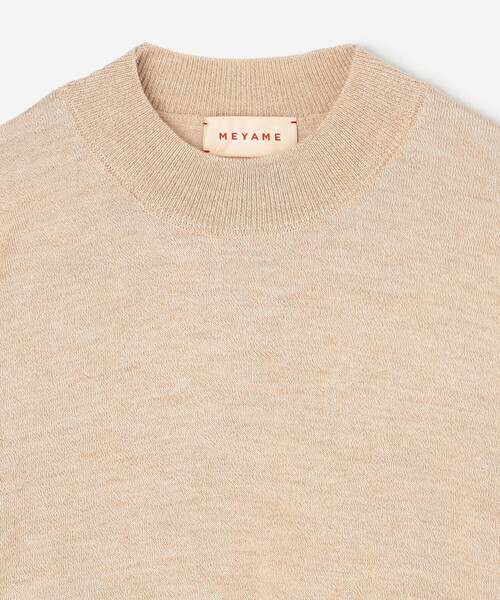 MEYAME（メヤメ）の「MEYAME | ウォッシャブル クルーネックニット WOMEN（ニット/セーター・レディース・ライトグレー/オレンジ/グリーン/ベージュ・F）」の18枚目の写真