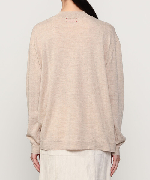 MEYAME（メヤメ）の「MEYAME | ウォッシャブル クルーネックニット WOMEN（ニット/セーター・レディース・ライトグレー/オレンジ/グリーン/ベージュ・F）」の14枚目の写真