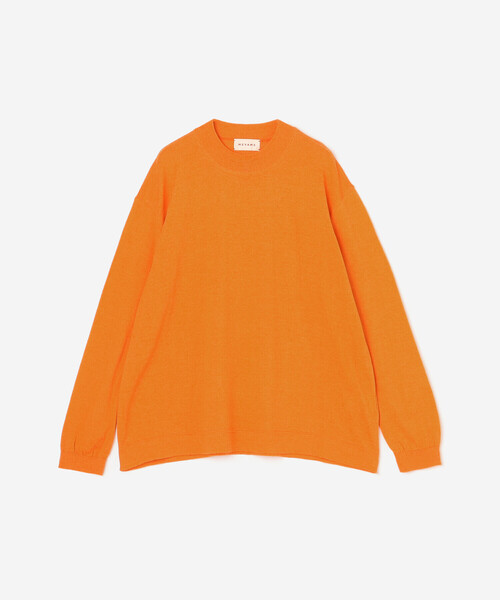 MEYAME（メヤメ）の「MEYAME | ウォッシャブル クルーネックニット WOMEN（ニット/セーター・レディース・ライトグレー/オレンジ/グリーン/ベージュ・F）」の22枚目の写真