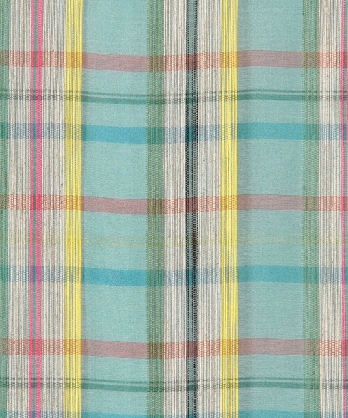 caban（キャバン）の「リネンシルクオーガンジーチェック フロンタブルワンピース（ワンピース・レディース・グリーン系その他/イエロー系その他2・FREE）」の8枚目の写真