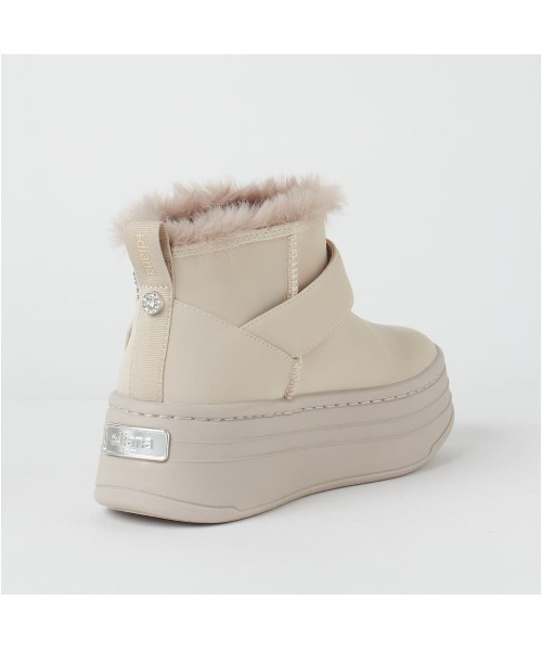 セール】【軽量】厚底エコファーブーツ（ブーツ）｜+diana（プラス