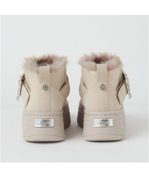 ミニー★さま専用　プラスダイアナ 厚底エコファーブーツ23.5 ミニー☆さま専用 プラスダイアナ 厚底エコファーブーツ23.5