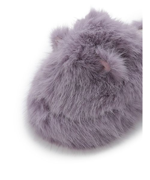 gelato pique（ジェラートピケ）の「CATファールームシューズ（ルームシューズ/スリッパ・レディース・パープル/ダークグレー/ライトグレー・F）」の6枚目の写真