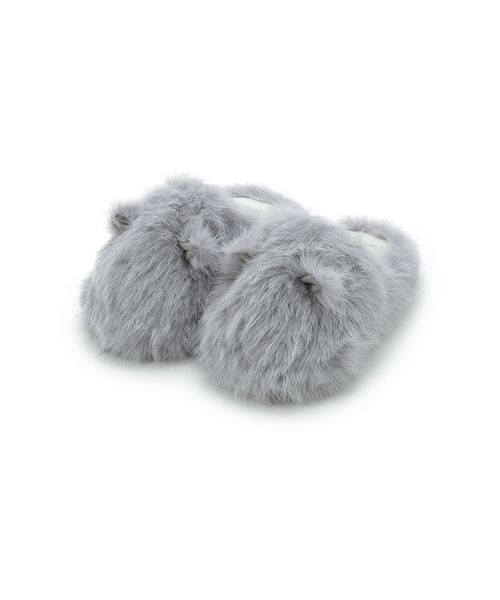 gelato pique（ジェラートピケ）の「CATファールームシューズ（ルームシューズ/スリッパ・レディース・パープル/ダークグレー/ライトグレー・F）」の10枚目の写真