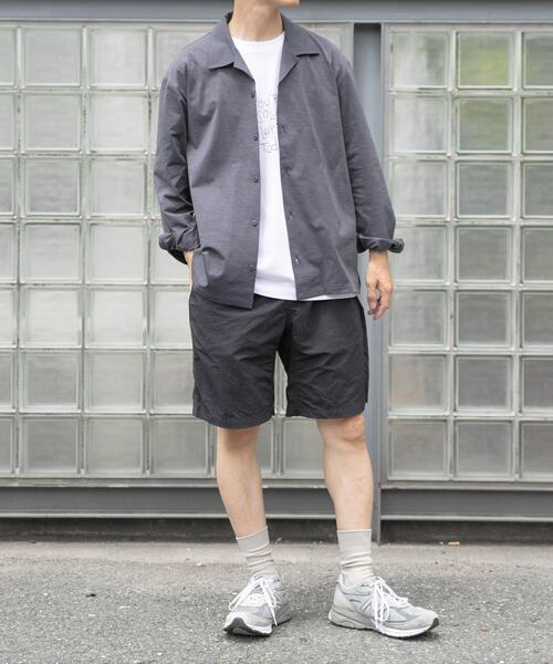 ITEMS URBANRESEARCH（アイテムズ アーバンリサーチ）の「ペーパータッチオープンカラーシャツ（シャツ/ブラウス・メンズ・グレー/カーキ/ブラック・MEDIUM/LARGE）」の7枚目の写真
