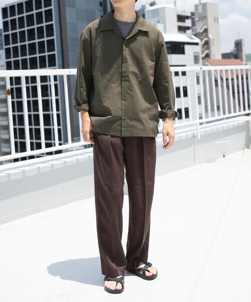 ITEMS URBANRESEARCH（アイテムズ アーバンリサーチ）の「ペーパータッチオープンカラーシャツ（シャツ/ブラウス・メンズ・グレー/カーキ/ブラック・MEDIUM/LARGE）」の13枚目の写真