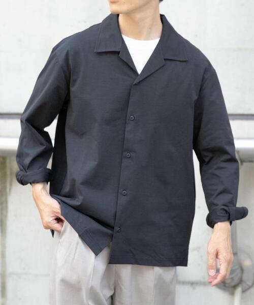 ITEMS URBANRESEARCH（アイテムズ アーバンリサーチ）の「ペーパータッチオープンカラーシャツ（シャツ/ブラウス・メンズ・グレー/カーキ/ブラック・MEDIUM/LARGE）」の20枚目の写真