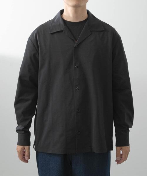 ITEMS URBANRESEARCH（アイテムズ アーバンリサーチ）の「ペーパータッチオープンカラーシャツ（シャツ/ブラウス・メンズ・グレー/カーキ/ブラック・MEDIUM/LARGE）」の22枚目の写真